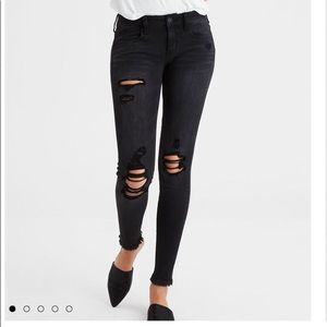 Black American eagle jeggings